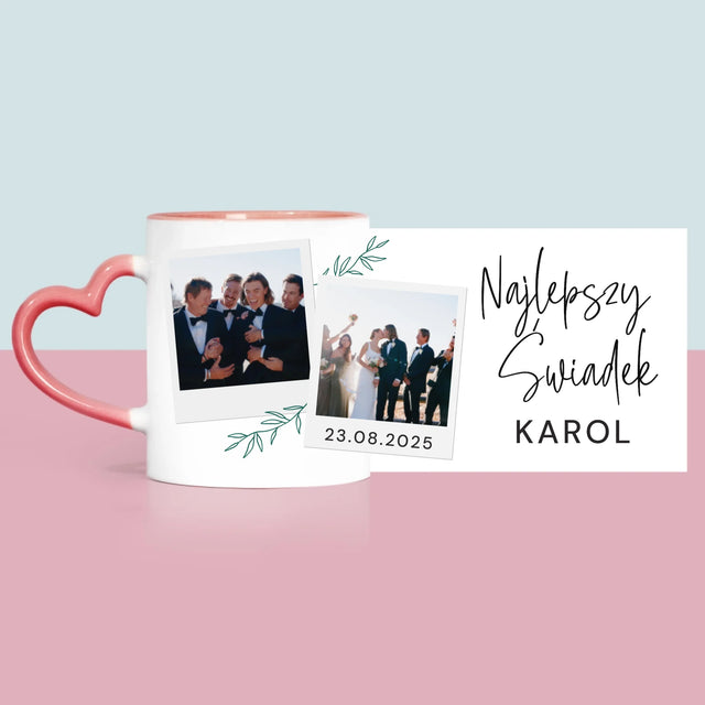 Fotokolaż: Najlepszy Świadek Polaroidy - Kubek z Nadrukiem