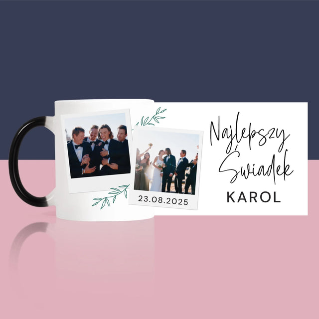 Fotokolaż: Najlepszy Świadek Polaroidy - Kubek z Nadrukiem