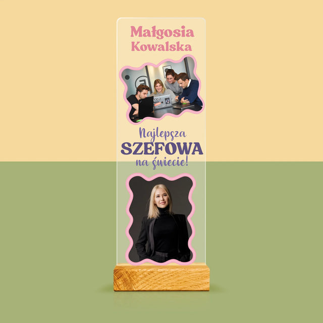 Fotokolaż: Najlepsza Szefowa - Zdjęcie Na Szkle Akrylowym Fotobudka