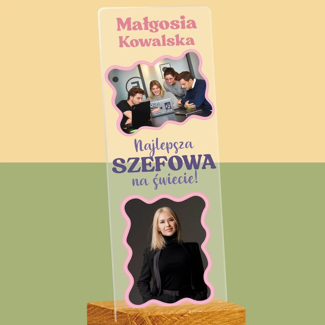 Fotokolaż: Najlepsza Szefowa - Zdjęcie Na Szkle Akrylowym Fotobudka