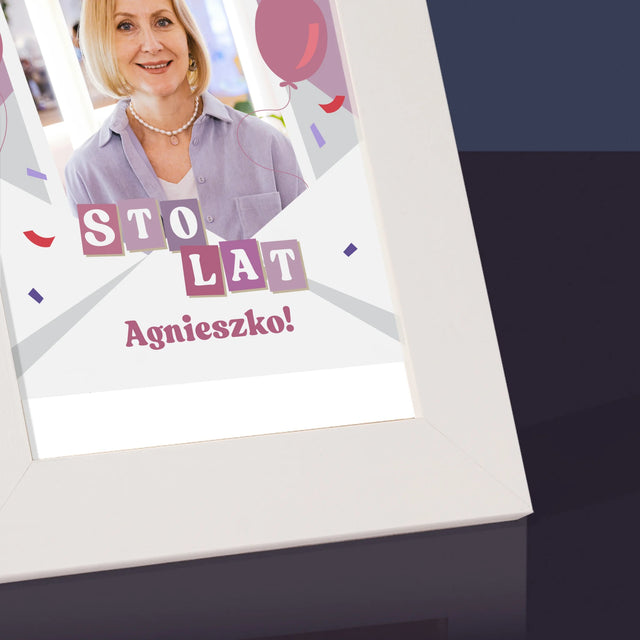 Zdjęcie i Podpis: Happy Birthday - Ramka na zdjęcia