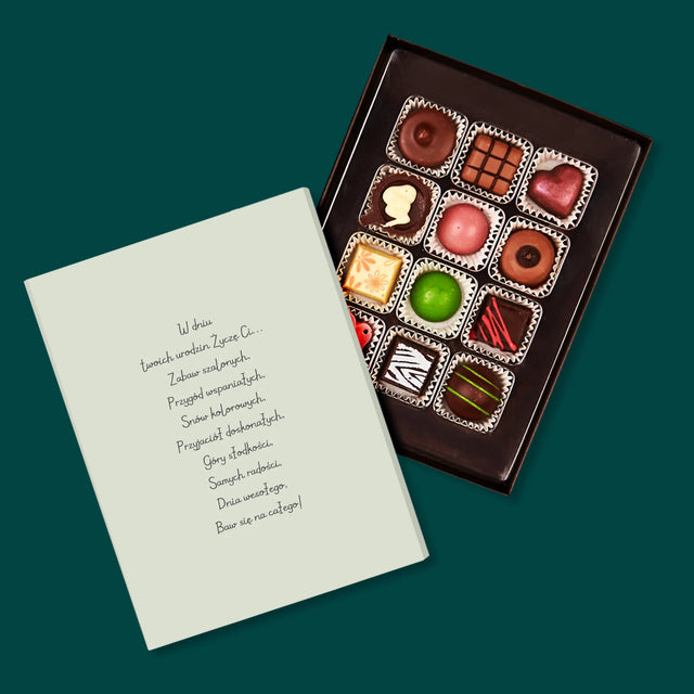 Zdjęcie i Podpis: Happy Birthday - Personalizowany Praliny