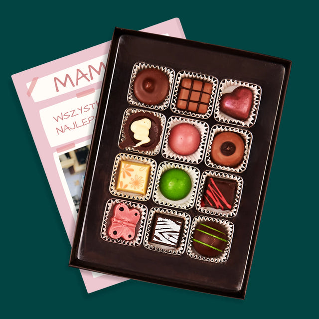 Fotokolaż: Mamusiu Wszystkiego Najlepszego - Personalizowany Praliny
