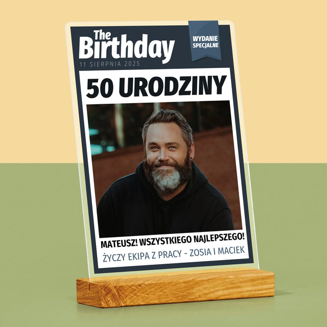 Okładka Magazynu: Birthday - Wydruk Na Szkle Akrylowym