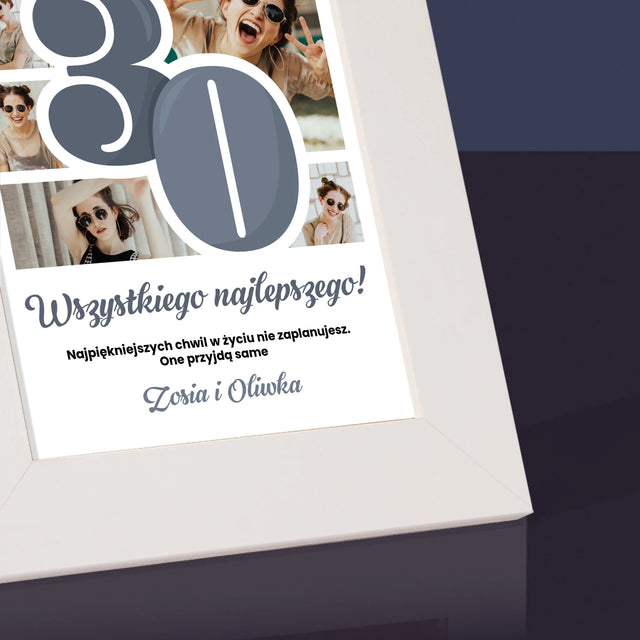 Fotokolaż: 30 Najpiękniejsze Chwile - Ramka Na Zdjęcie
