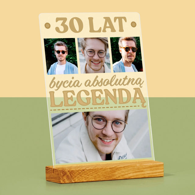 Fotokolaż: 30 Lat Bycia Legendą - Wydruk Na Szkle Akrylowym