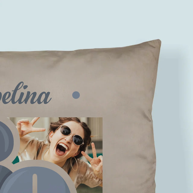 Fotokolaż: 30 Najpiękniejsze Chwile - Poduszka z Nadrukiem