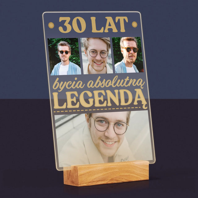 Fotokolaż: 30 Lat Bycia Legendą - Wydruk Na Szkle Akrylowym