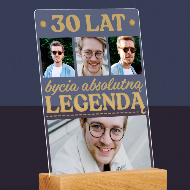 Fotokolaż: 30 Lat Bycia Legendą - Wydruk Na Szkle Akrylowym