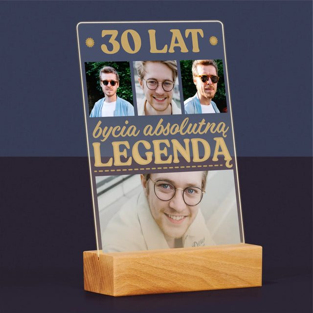Fotokolaż: 30 Lat Bycia Legendą - Wydruk Na Szkle Akrylowym