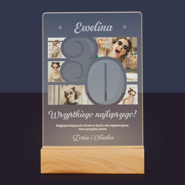 Fotokolaż: 30 Najpiękniejsze Chwile - Wydruk Na Szkle Akrylowym