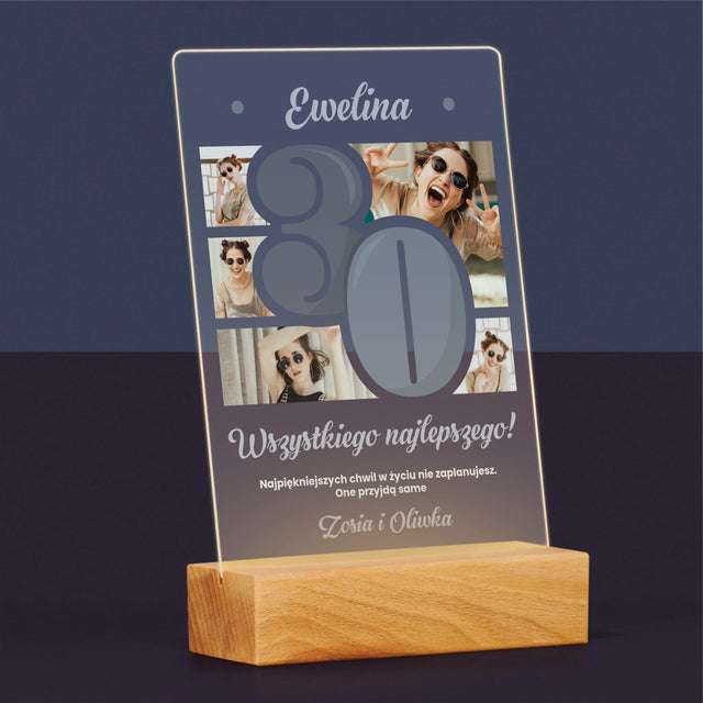 Fotokolaż: 30 Najpiękniejsze Chwile - Wydruk Na Szkle Akrylowym