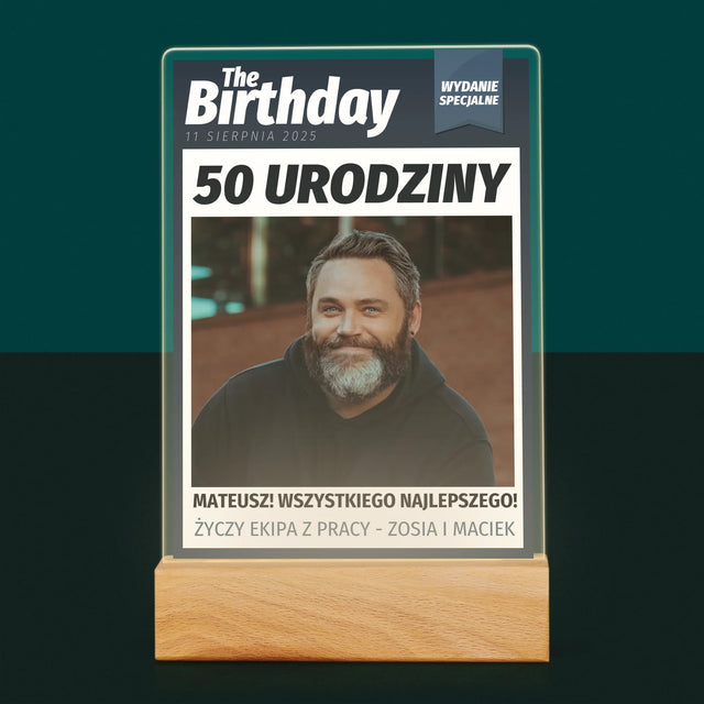 Okładka Magazynu: Birthday - Wydruk Na Szkle Akrylowym