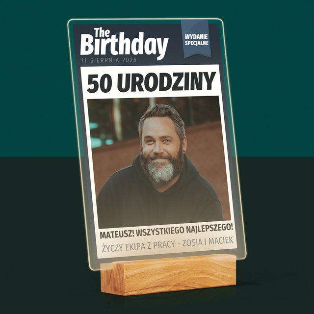 Okładka Magazynu: Birthday - Wydruk Na Szkle Akrylowym