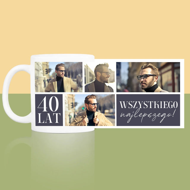 Fotokolaż: Urodziny Najlepszego - Kubek z Nadrukiem