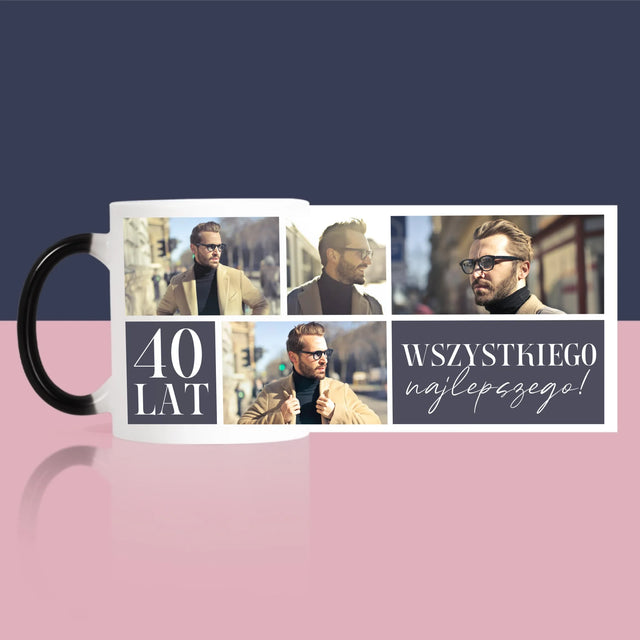 Fotokolaż: Urodziny Najlepszego - Kubek z Nadrukiem