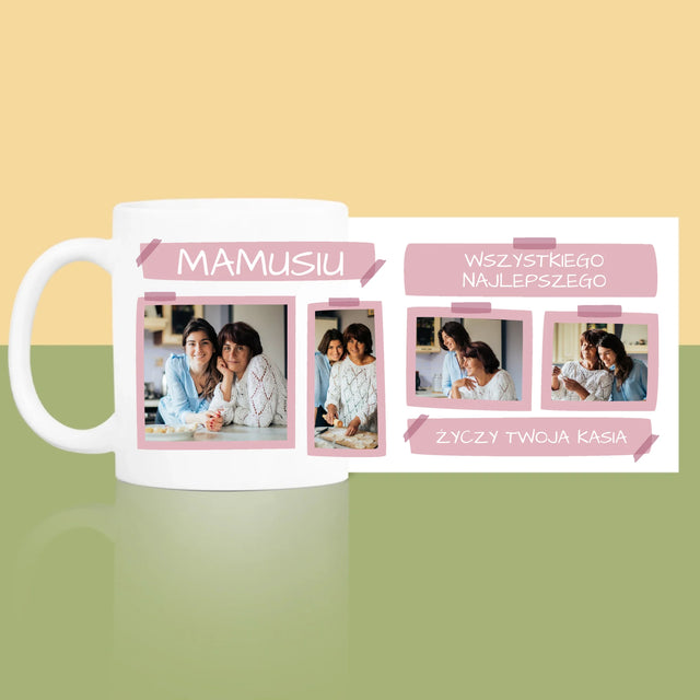 Fotokolaż: Mamusiu Wszystkiego Najlepszego - Kubek z Nadrukiem