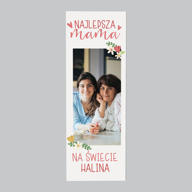 Zdjęcie i Podpis: Najlepsza Mama Świat - Magnes Na Lodówkę