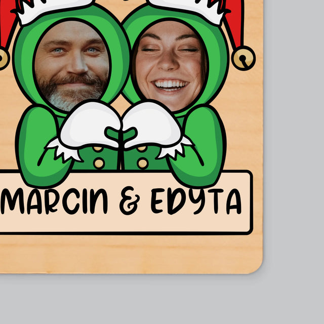 Fotokolaż: Elfy - Magnes Drewniany