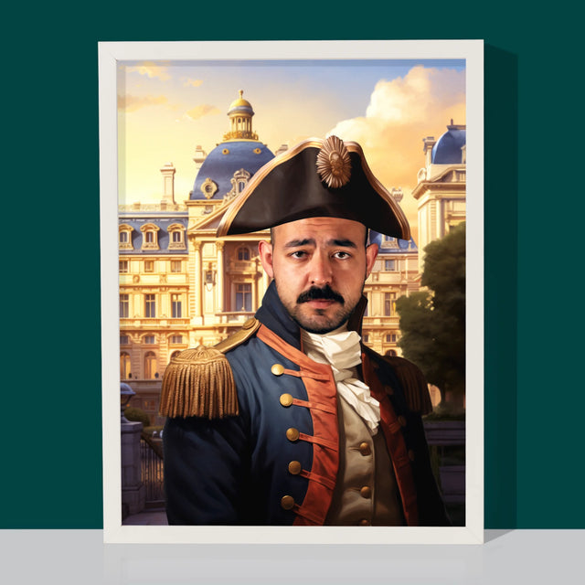 Królewski Portret: Dowódca - Wydruk z Twoim Zdjęciem