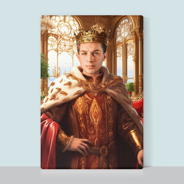 Królewski Portret: Władca - Wydruk z Twoim Zdjęciem