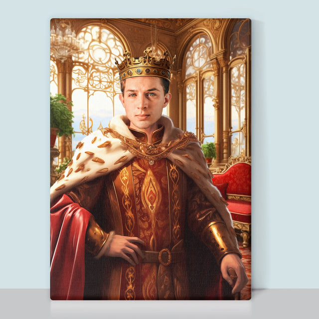 Królewski Portret: Władca - Wydruk z Twoim Zdjęciem