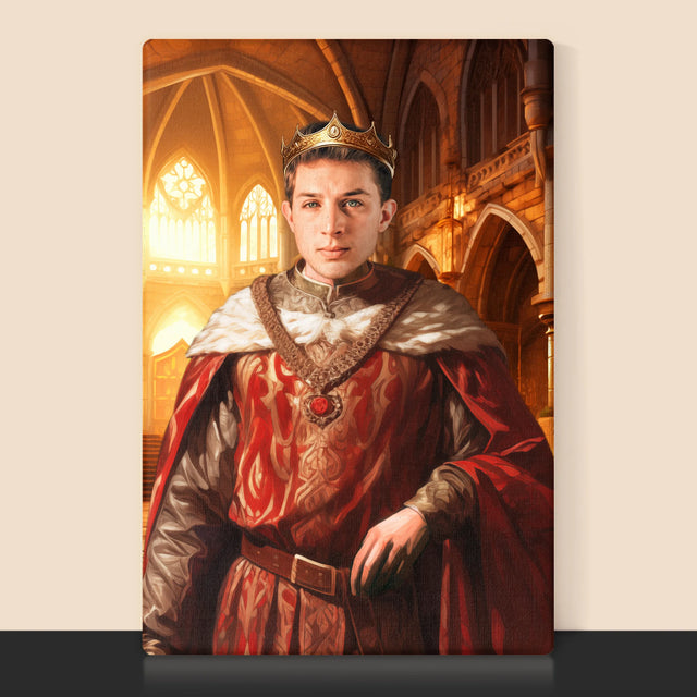 Królewski Portret: Król - Wydruk z Twoim Zdjęciem