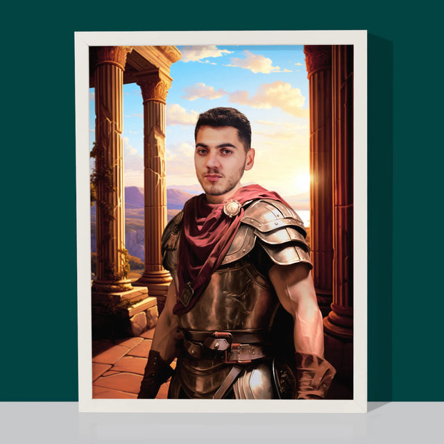 Królewski Portret: Wojownik - Wydruk z Twoim Zdjęciem