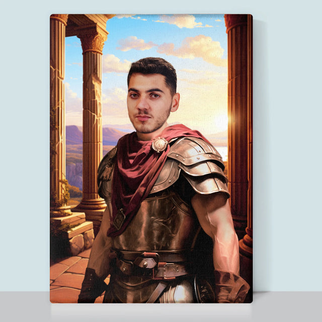 Królewski Portret: Wojownik - Wydruk z Twoim Zdjęciem
