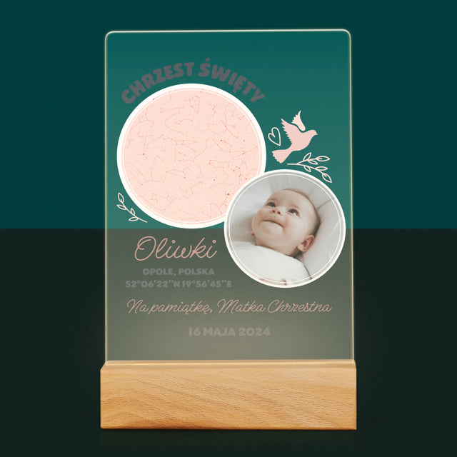 Mapa Gwiazd: Chrzest - Wydruk Na Szkle Akrylowym