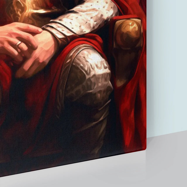 Królewski Portret: Król w Sali Tronowej - Wydruk z Twoim Zdjęciem