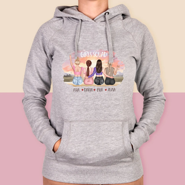 Kreator Postaci: Girls squad - Bluza Damska z Kapturem