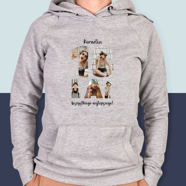 Słowo Ze Zdjęć: 18 Lat - Bluza Damska z Kapturem