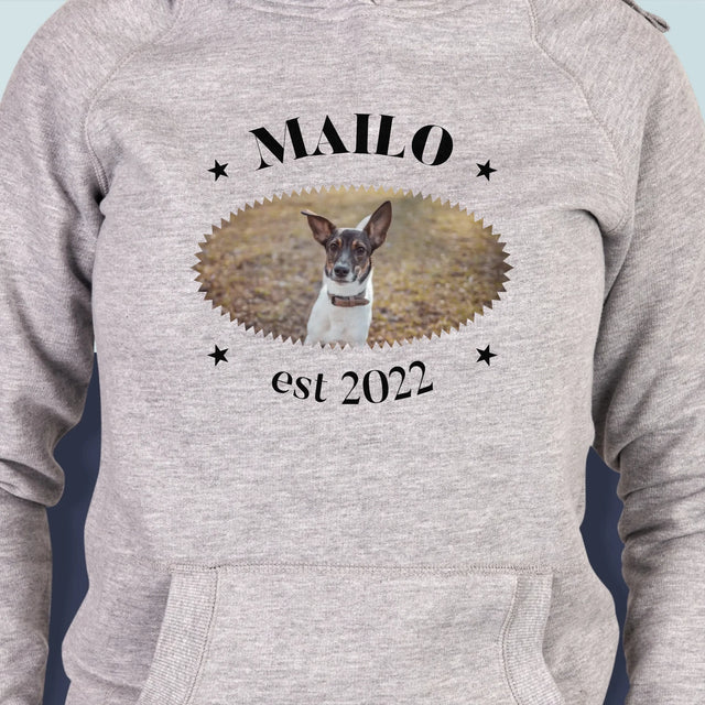 Zdjęcie i Podpis: Pies Established - Bluza Damska z Kapturem