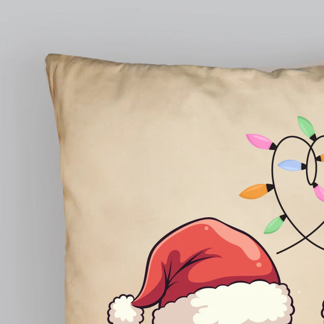 Twoja Postać: Świąteczne Głowy - Poduszka z Nadrukiem