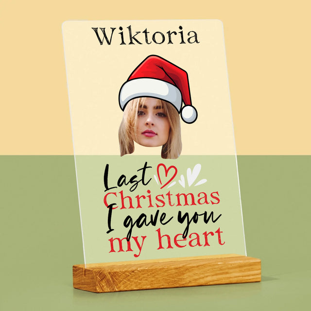 Zdjęcie I Podpis: Last Christmas I Gave You My Heart - Wydruk Na Szkle Akrylowym