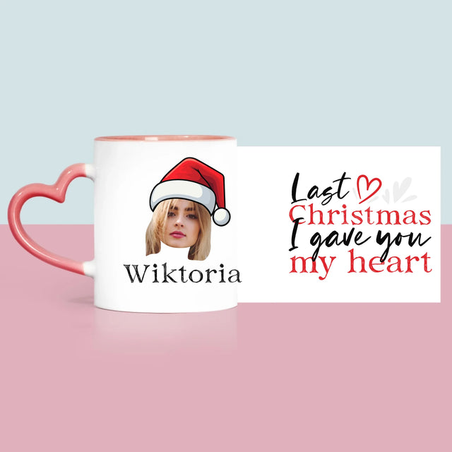 Zdjęcie I Podpis: Last Christmas I Gave You My Heart - Kubek z Nadrukiem