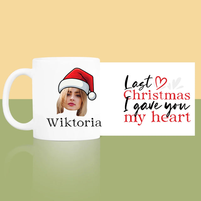 Zdjęcie I Podpis: Last Christmas I Gave You My Heart - Kubek z Nadrukiem