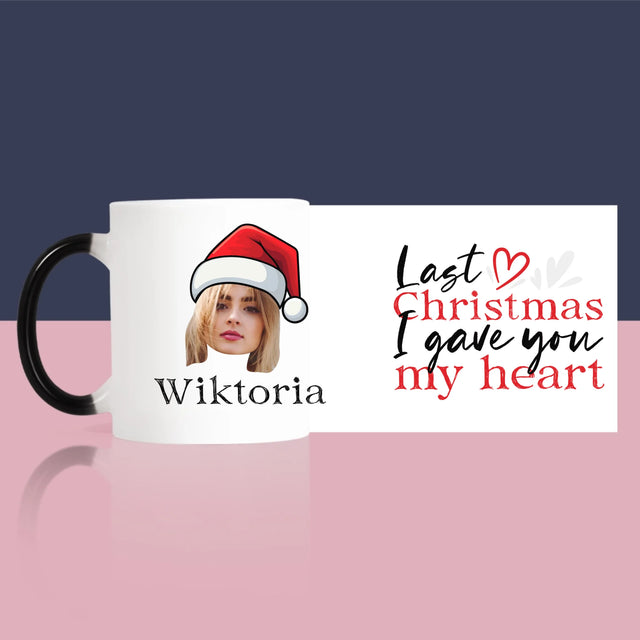 Zdjęcie I Podpis: Last Christmas I Gave You My Heart - Kubek z Nadrukiem
