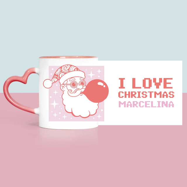 Imię I Podpis: I Love Christmas - Kubek z Nadrukiem