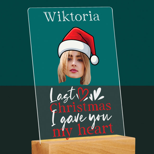 Zdjęcie I Podpis: Last Christmas I Gave You My Heart - Wydruk Na Szkle Akrylowym