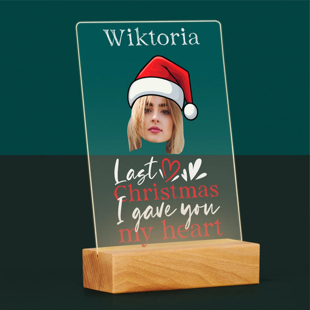 Zdjęcie I Podpis: Last Christmas I Gave You My Heart - Wydruk Na Szkle Akrylowym
