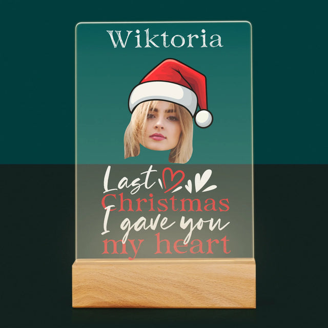 Zdjęcie I Podpis: Last Christmas I Gave You My Heart - Wydruk Na Szkle Akrylowym
