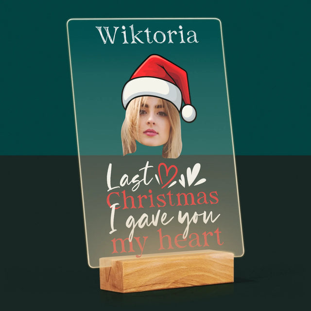 Zdjęcie I Podpis: Last Christmas I Gave You My Heart - Wydruk Na Szkle Akrylowym
