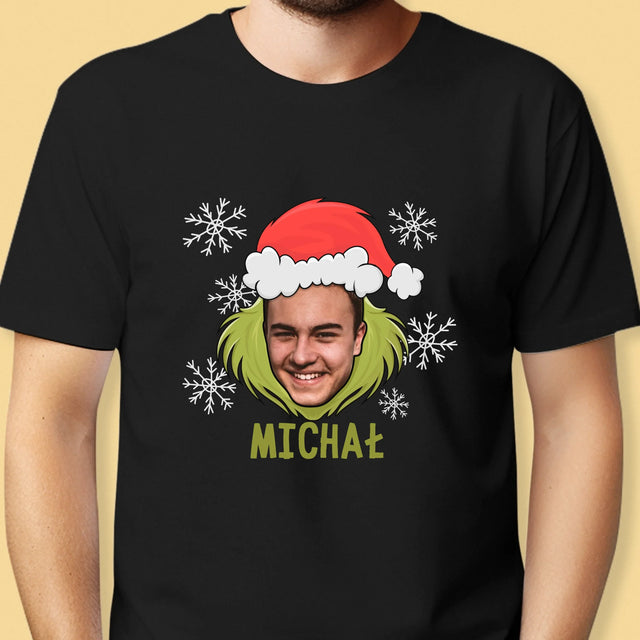 Twoja Postać: Grinch - Koszulka Męska z Nadrukiem