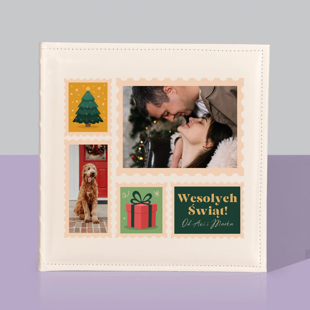 Fotokolaż: Świąteczne Znaczki Pocztowe - Album Na Zdjęcia