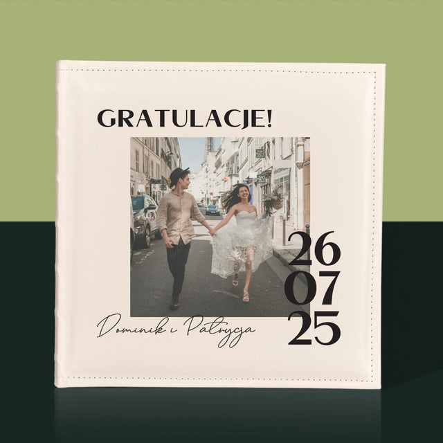 Zdjęcie i Podpis: Gratulacje z Okazji Ślubu - Album Na Zdjęcia