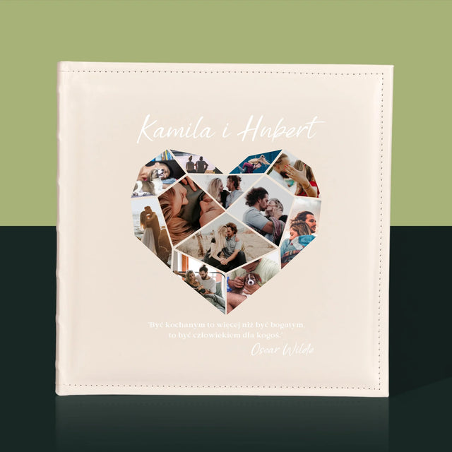 Fotokolaż: Serce Geometryczne - Album Na Zdjęcia