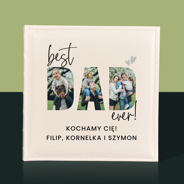 Słowo Ze Zdjęć: Best Dad Ever Z Podpisem - Album Na Zdjęcia
