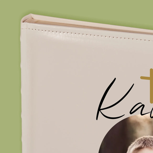 Zdjęcie i Podpis: Pamiątka Komunii Klasyczna - Album Na Zdjęcia